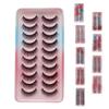 10 пар/коробка модных накладных ресниц для вьющегося макияжа ручной работы