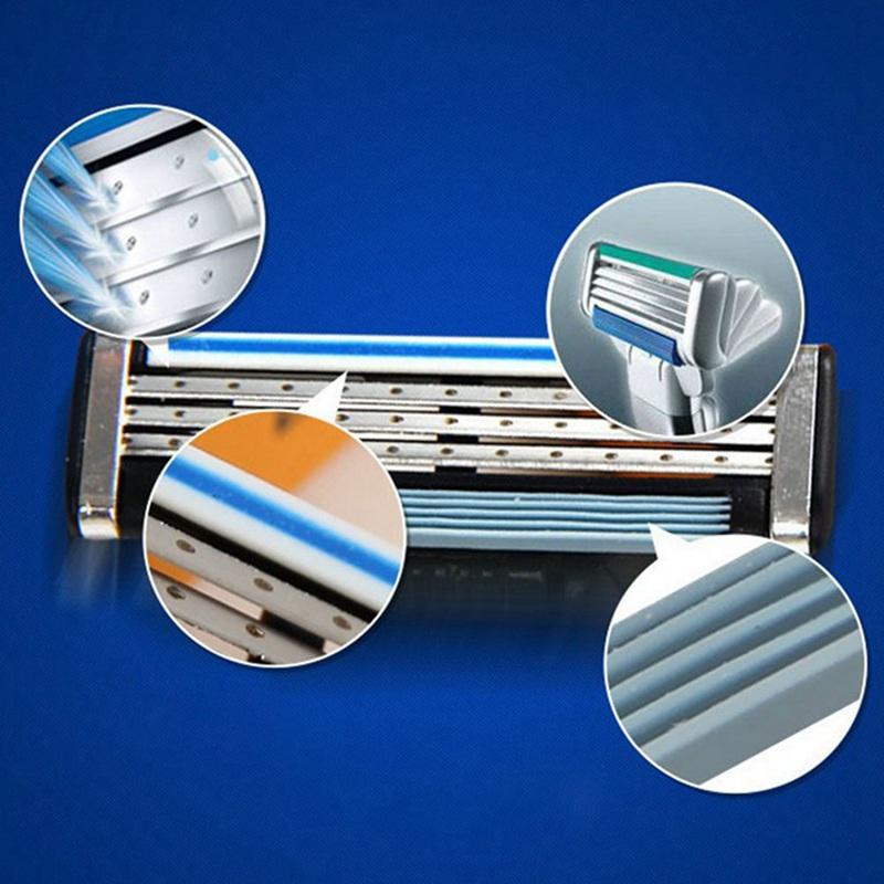 4 шт. 3-слойные лезвия для бритвы Mache 3 мужские лезвия для бритвы Gile Proglide лезвия для бритья Gillettee Lame