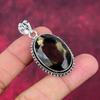 Smoky Topaz Jewelry, Handmade Gemstone Pendant, 925 Solid Sterling Silver Pendant Antique Jewelry, For Engagement Gift