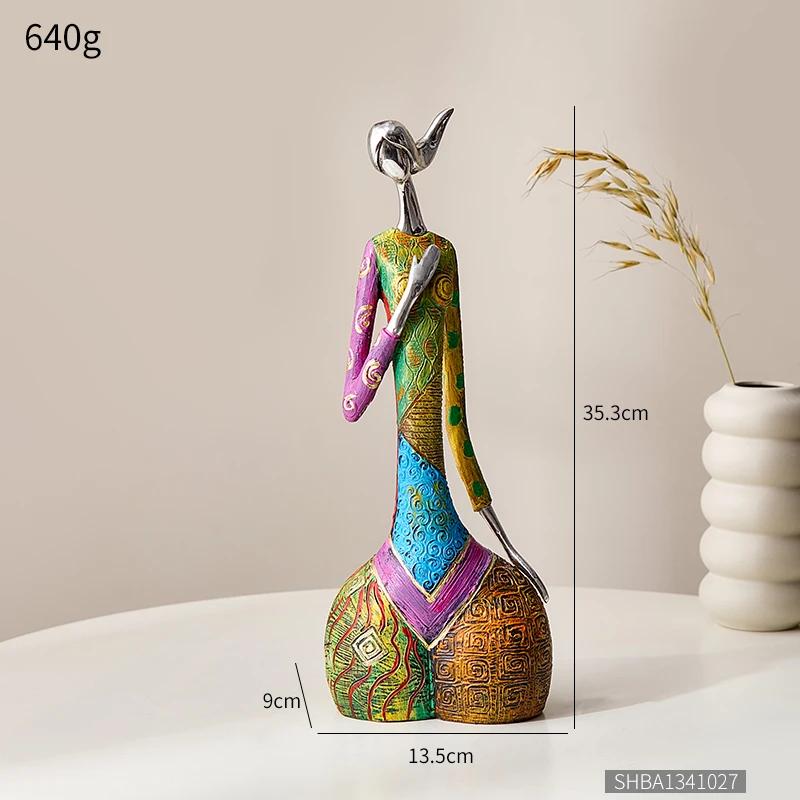 Nordic Style Creative Abstract Home Decoration Figure Sculpture Living Room Modern Art Figurine Desk Decoration Gifts