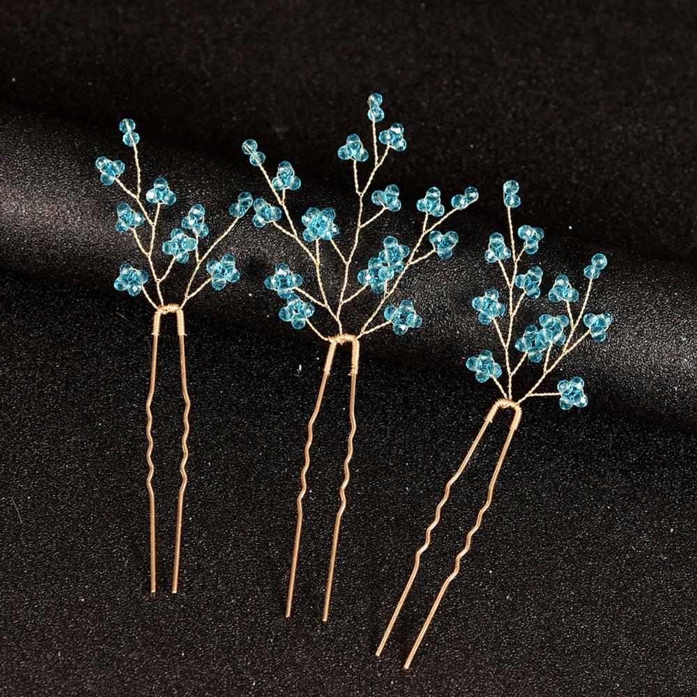Handmade Pearl Hairpins U-Shaped Updo Decoration Vintage Hair Jewelry Gift for Women