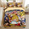 Japanese Anime Dragon Ball Bedding Set Goku Super Saiyan Duvet Cover Pillowcase 2/3pcs 3D Prints for Teens Quilt Cover