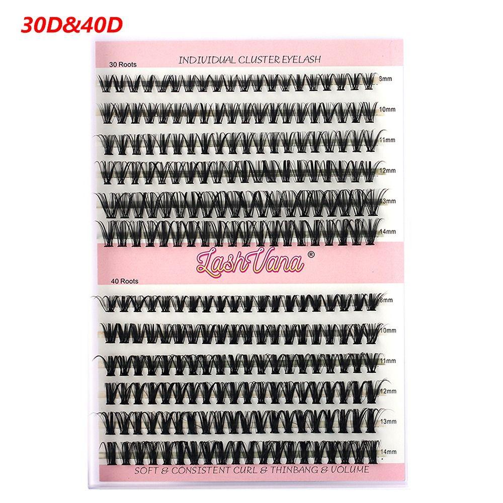 Natural Look 120/144/240 Pcs Lash Clusters DIY Eyelash Extension Kit for Beginners