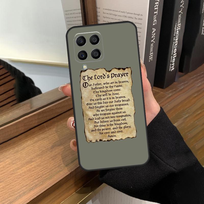 Christianity Lord Prayer Case For Samsung Galaxy M31 M21 M11 M20 M23 M54 M14 M34 M13 M52 M32 M12 M16 M36 M56 M15 M55