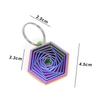 1 шт. Парный крючок для ключей, подарок для друзей, креативный 3D-печатный шестигранный брелок, можно толкать, тянуть и вращать, игрушка для снятия стресса