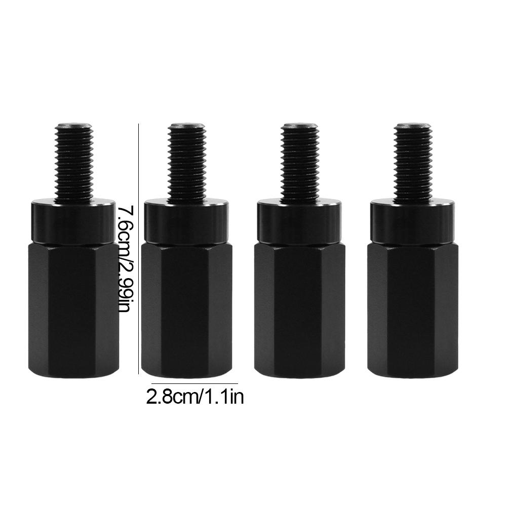 4Pcs Seat Lift Up Riser Screws with Spacer Pads Seat Height Adjuster ATV Seat Riser Lift Mount Kits for Can-Am Maverick X3