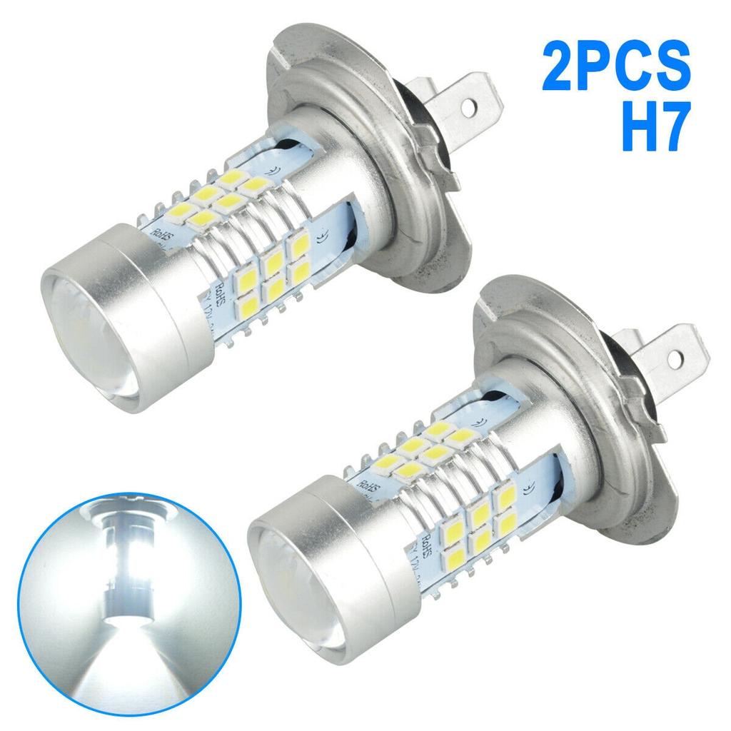 2pcs Automotive Led Fog Lights H7 3030 21smd 21w High Current Headlights