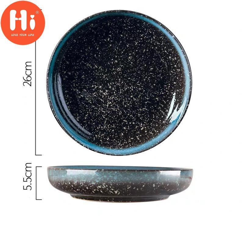 Скандинавская креативная керамическая круглая глубокая тарелка для супа, большая емкость, салат, макароны, простая кухонная Рождественская декоративная обеденная тарелка, посуда