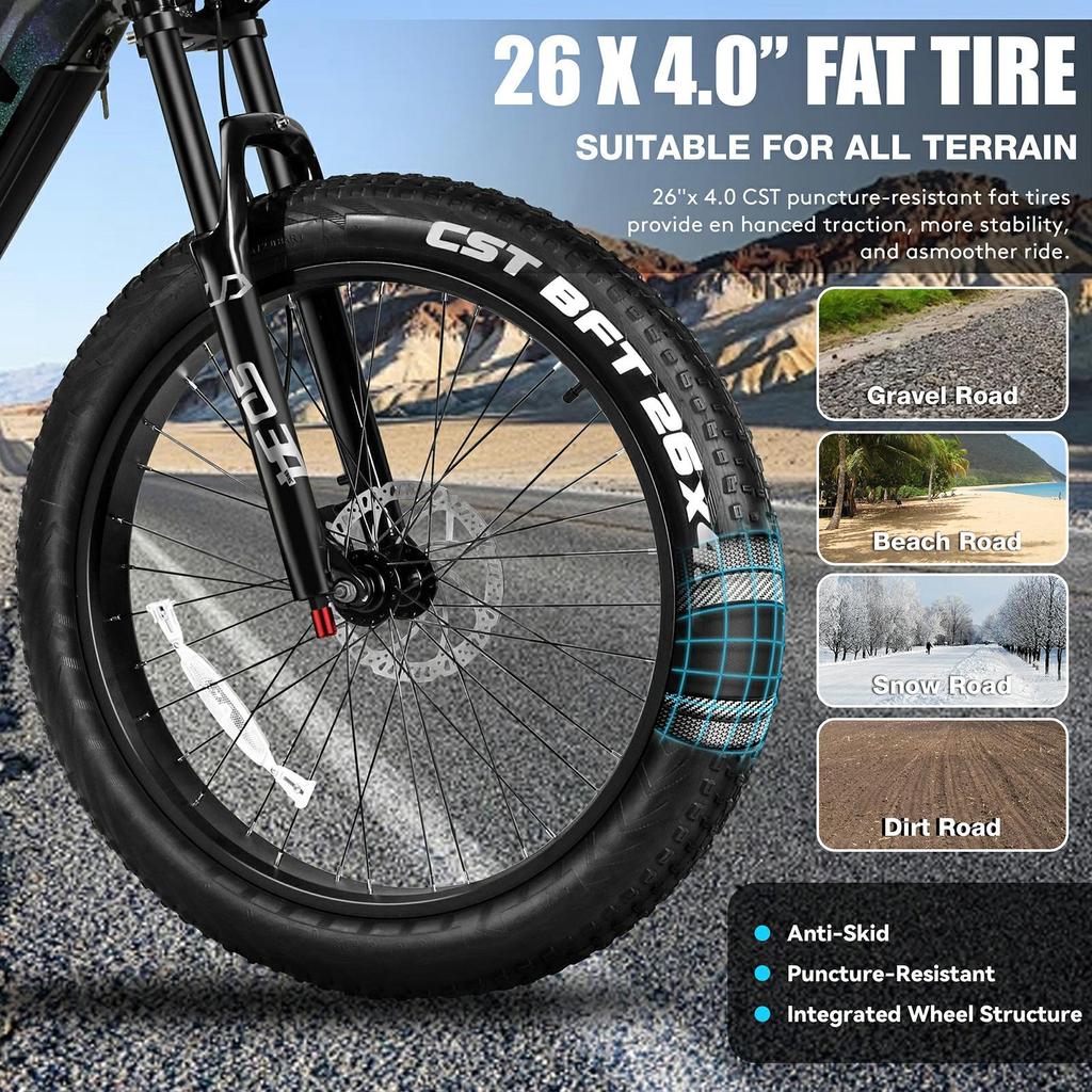 vitilan T7pro Urban electric bicycle 1000W motor (peak power 1600W) SHIMANO 8-speed flywheel 52V 20Ah