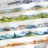 30mm*200cm To The Mountains and  Sea Series Vintage Landscaping Collage Material PET Tape Creative DIY Journal Stationery