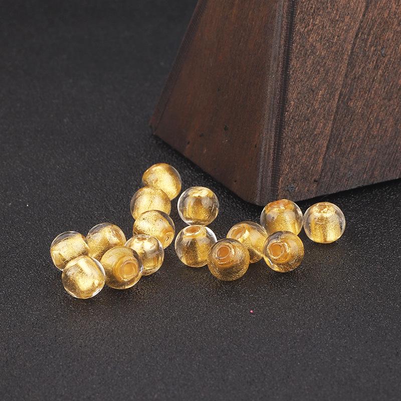 Бусины из лэмпворка с золотой фольгой для пепла от благовоний, разделители для браслетов для DIY, аксессуары и стопорные бусины