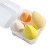 with Egg Case Makeup Sponges Set Yellow Face Makeup Tools  for Foundation Application