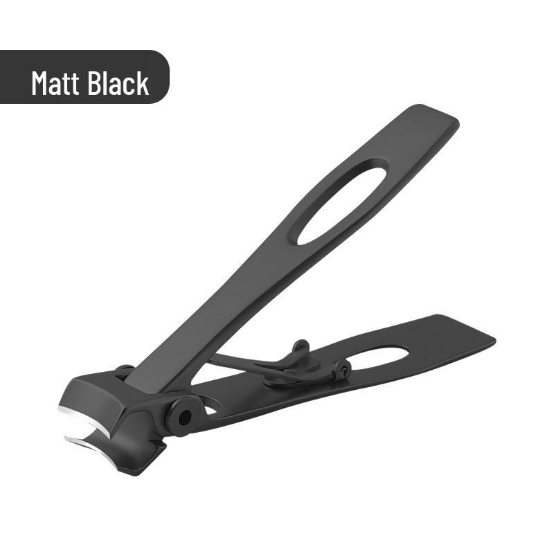 Немецкая нержавеющая сталь Ножницы для ногтей с широким лезвием и защитой от брызг с пилкой