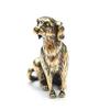2PCS 3D Dog Casting Animal Mini Figurine Retro Style Metal Sculpture Home Office Room Desktop Decoration Collect Ornaments Gift