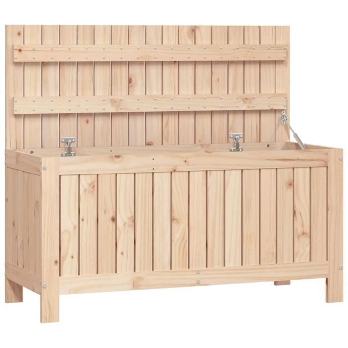 VidaXL Boîte de rangement de jardin 108x42,5x54 cm Bois massif de pin 823829