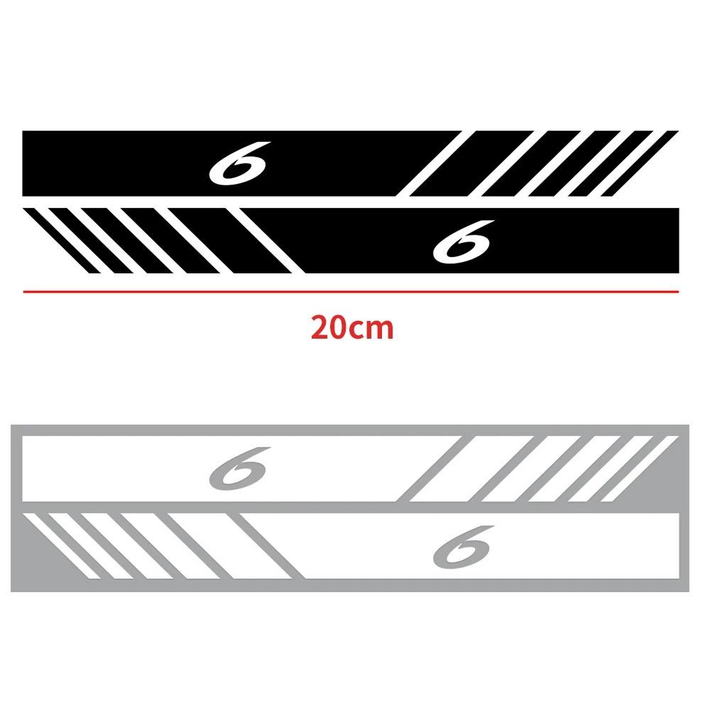 2Pcs Car Rearview Mirror Decorative Stickers Body Modification Decals For Mazda 3 6 Axela CX-3 Demio MPS Atenza CX-5 CX-8 Demio FF27