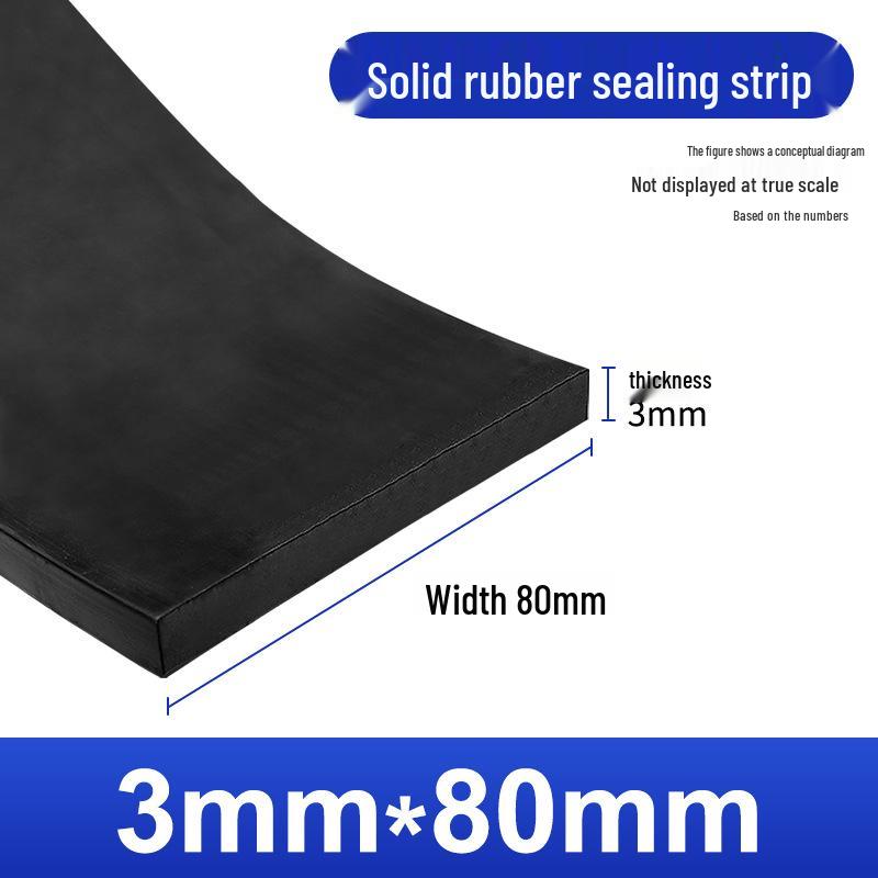 Nitrile Rubber Strip: Oil & Pressure-Resistant Shock Absorbing Glass Pad for Sealing & Joint Support