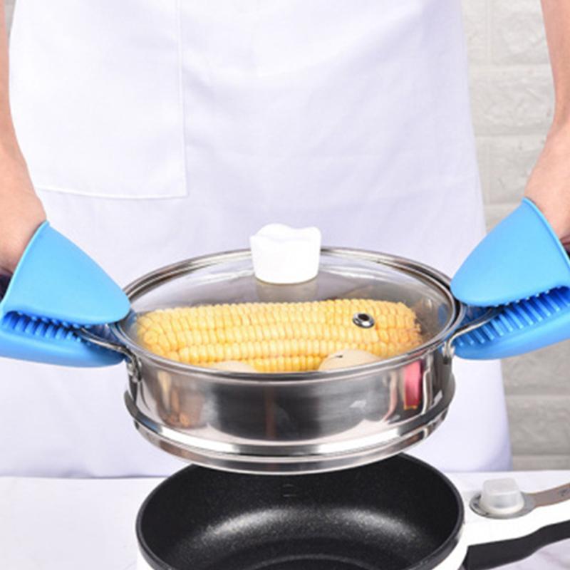 1 шт. Прихватки для духовки Силиконовые термостойкие прихваты-щипцы Кухонные прихватки-зажимы Держатель для кастрюль и прихватки для кухни