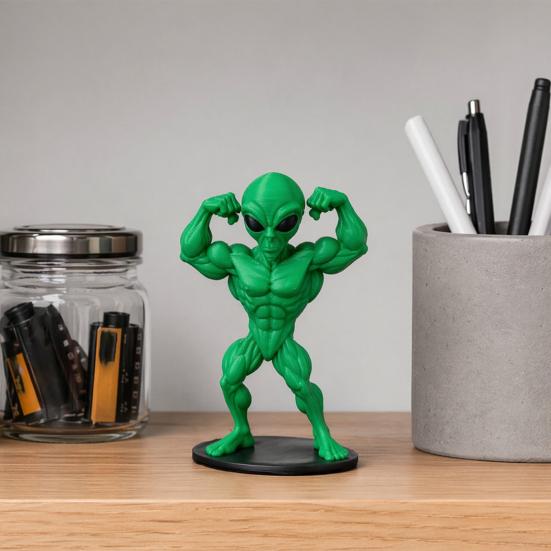 Новинка Yousheng, Статуэтка Инопланетянина, 3D-печатная мускулистая фигурка инопланетянина для дома, офиса, игровой комнаты, рабочего стола, полки, декора журнального столика