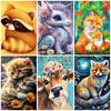 DIY Diamond Painting Cute Little Animals Cross Stitch Kit Mosaic Art Diamond Painting Full Circle/Square Diamond Home Decoration