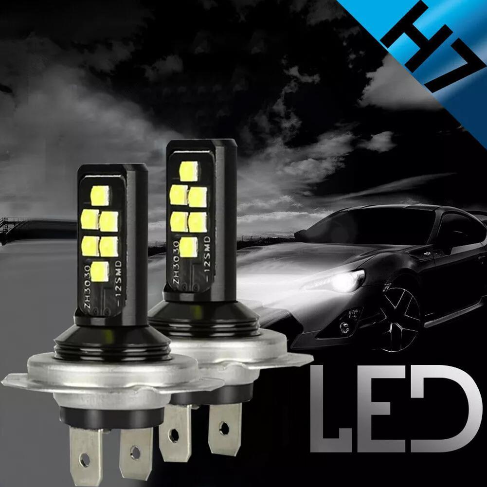 Car LED Fog Lights H3 881 880 H1 4014 30smd High Brightness Kit 6000K Headlight Car Bulb Access K1B8