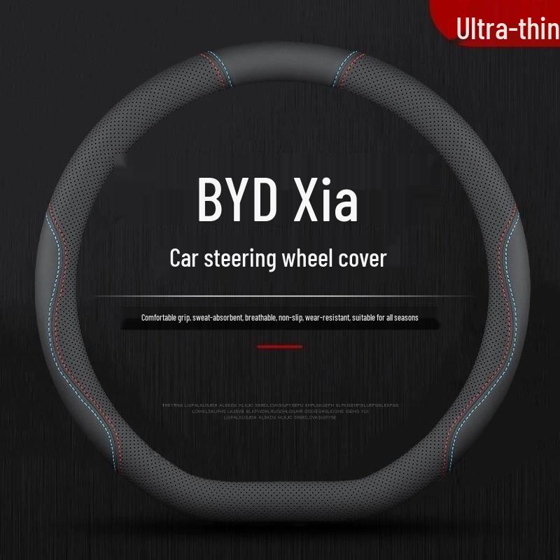 BYD Xia DMI Steering Wheel Cover: Nappa Leather, All-Season, Non-Slip.