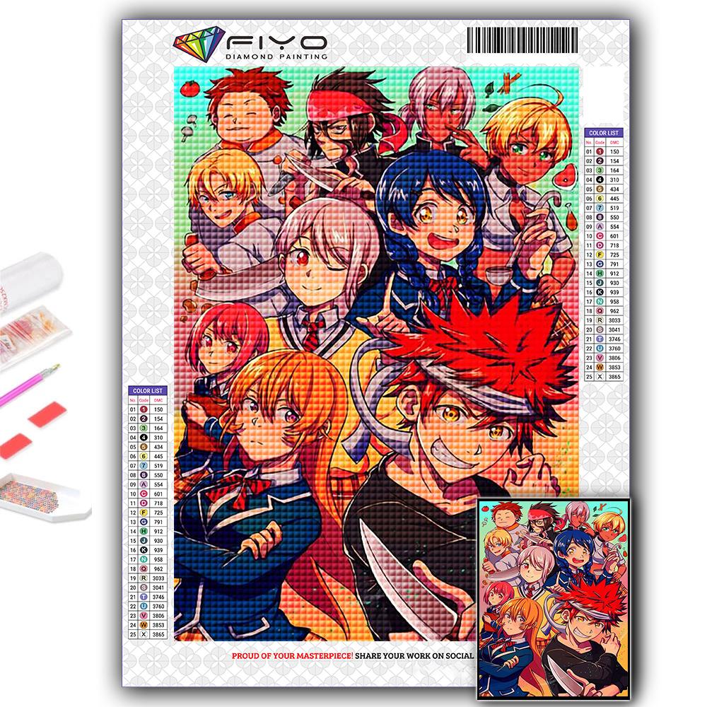 5D DIY Алмазная картина вышивка крестом аниме Shokugeki no Soma Алмазная вышивка мозаика настенное искусство украшение дома