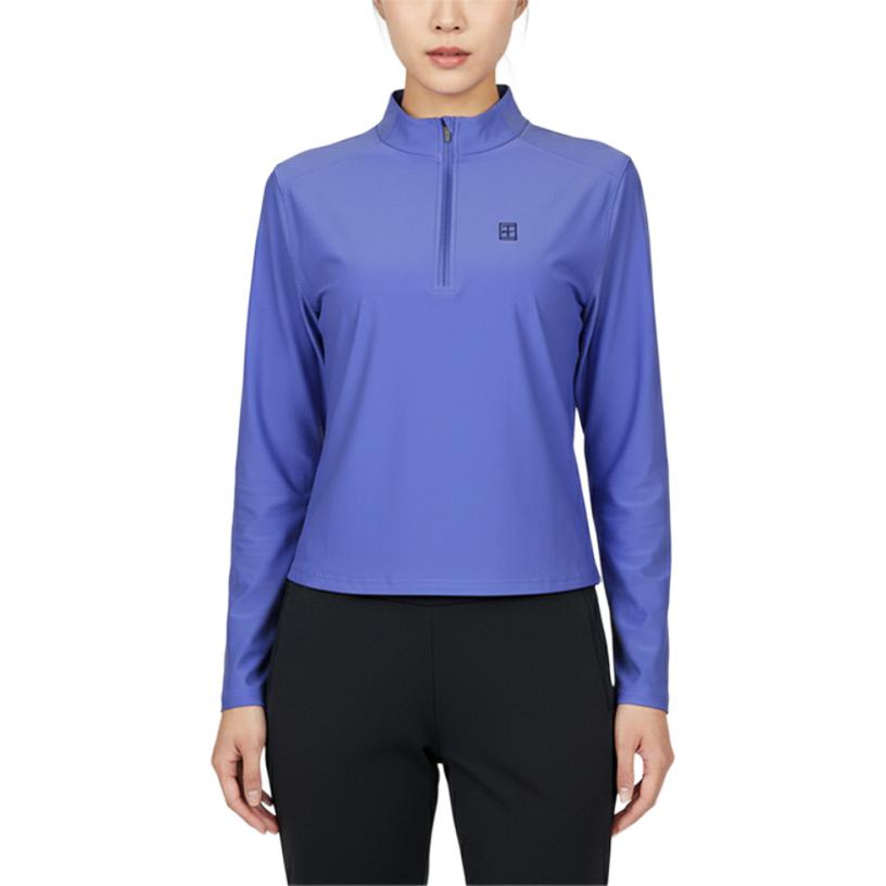 Nike Спортивная повседневная футболка с длинным рукавом и полумолнией Женские топы FZ6738-570