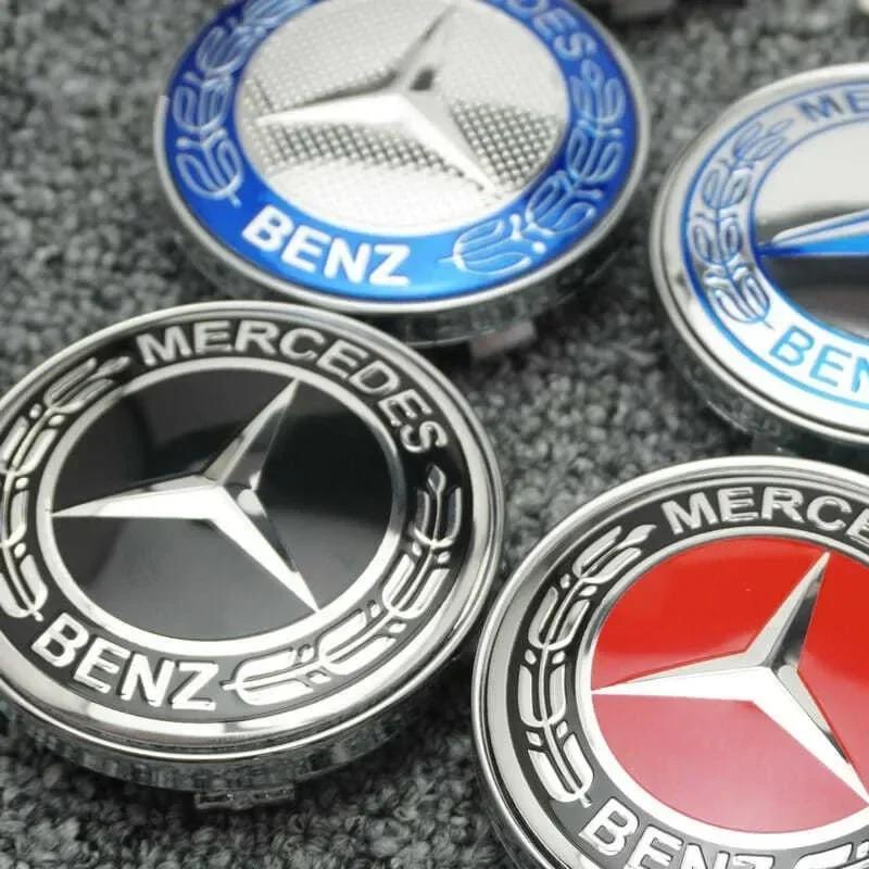 AABGU1 4 pieces 60MM Car Wheel Center Hub Caps Cover decorate Accessories For MERCEDES BENZ AMG W166 W253 X253 X205 GLC/GLE/ML-class