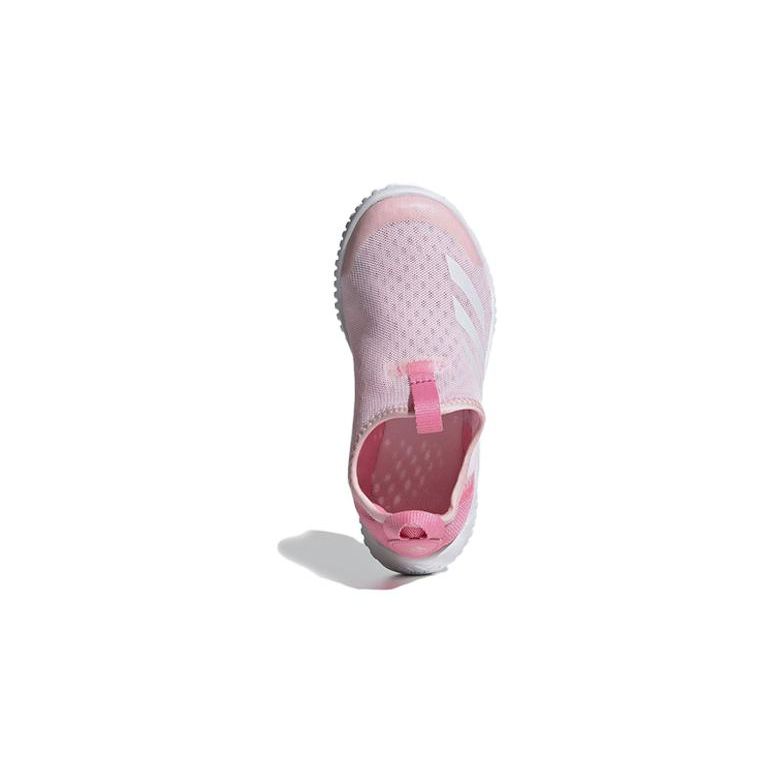 Adidas Rapidazen 2 Mesh Comfortable Versatile Breathable Low-Top Running Shoes Kids Running Shoes White Pink ID3374