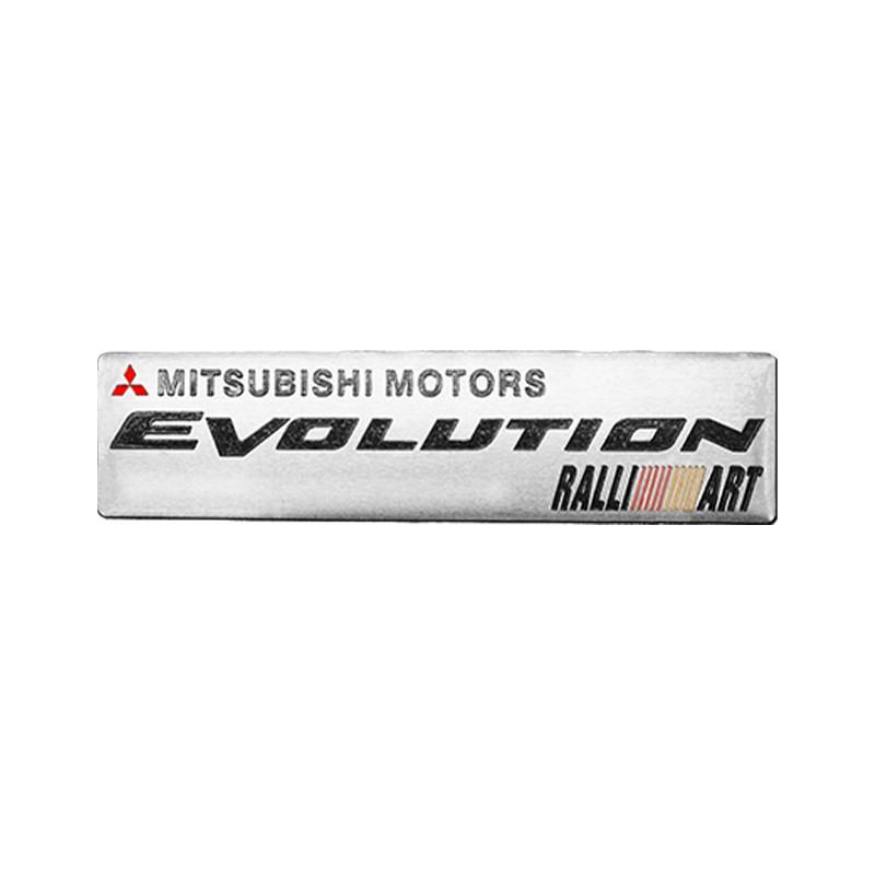 For Mitsubishi Ralliart Lancer 10 9 EX Outlander ASX L200 3D Aluminum Car Stickers Emblem Body Rear Trunk Tail Decal Accessories