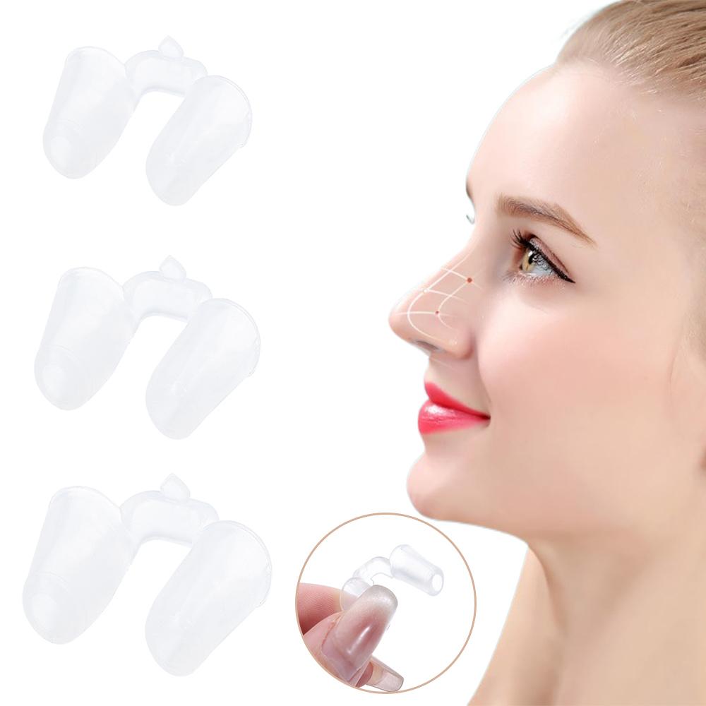Rhinoplasty Nostril Support Shaping Clear Crooked Nose Correction Fixator Silica Gel Nose Clip