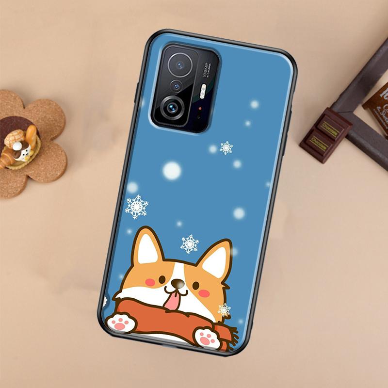 Мультяшный чехол с собакой корги для Xiaomi 14T 11T 12T 13T Pro 13 14 Ultra POCO X7 Pro X3 X5 F3 F5 F6 M6 X6 Pro