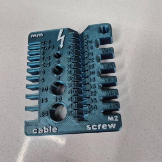 Измерительный инструмент для винтов и проволочных калибров Yousheng, точный стандартный двухсторонний 3D-печатный калибр PLA, инструмент для измерения толщины гаек и болтов