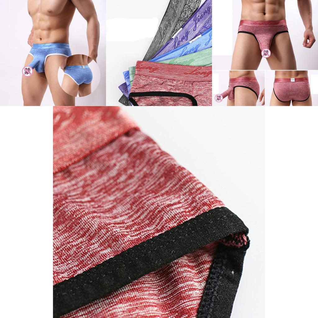 Men Bikini Pouch Briefs Sleeve Penis Sheath Underwear Shorts Underpants Lingerie
