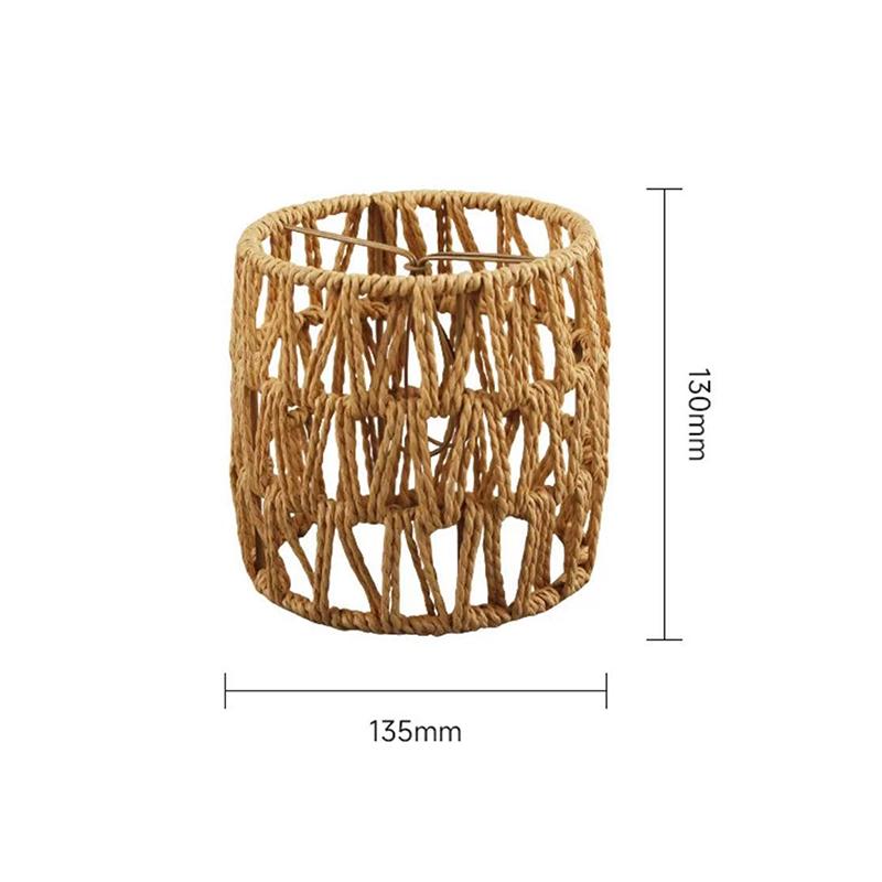 1 шт. Винтажный подвесной абажур Ручной работы Плетеный абажур Для гостиной Спальни Отеля Светильник из искусственного ротанга