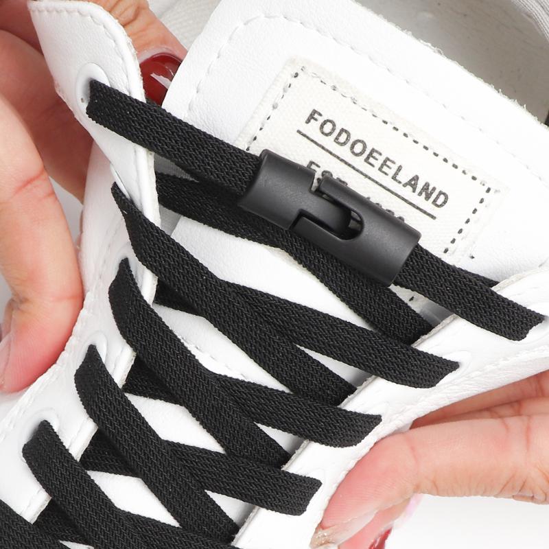 Шнурки с перекрестными замками без завязок, кроссовки с эластичными шнурками шириной 8 мм для детей и взрослых, спортивная обувь для отдыха без завязок, шнурки, аксессуары для обуви