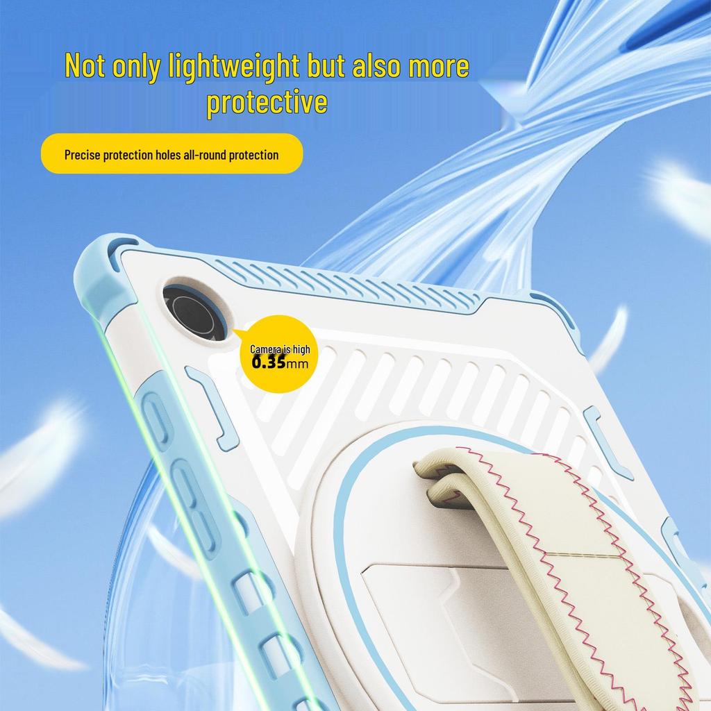 Поворотный чехол-подставка с ремешком для руки для планшета Samsung A8X/A11/A9+