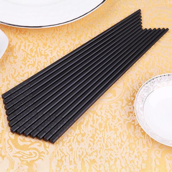 10 пар японских палочек для еды, многоразовые нескользящие палочки из сплава для сервировки еды, кухонные аксессуары