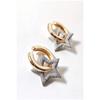 Latest Trend 300 Zircon Stone Star Earrings