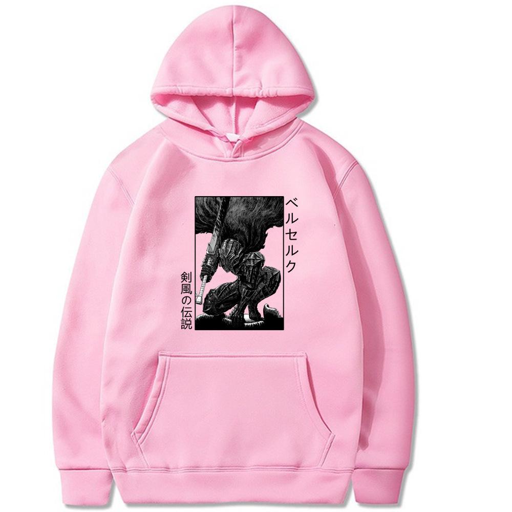Berserk Japanese Animation New Hoodie Men's and Women's Harajuku Pullover Street Wear Unisex Autumn Winter Plushed Sweater Brand