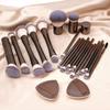 20Pcs Professional Face Makeup Brush Set Retractable Foundation Dual-Ended Powder Blush