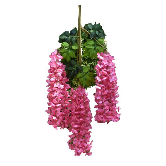 Искусственная глициния, лоза, для помещений и улицы, настенное подвесное украшение, гирлянда из искусственных шелковых цветов, для дома, свадьбы, вечеринки, фестиваля, имитация цветочного декора