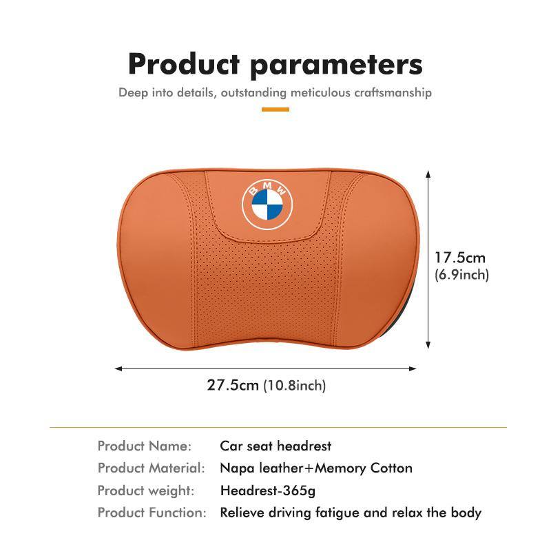 For BMW New Car Headrest Neck Support Protect Pillow Pad Lumbar Support Pillows X3 X5 M5 M3 E46 E90 E60 F10 E39 F30 E36 G30 E87 YA1