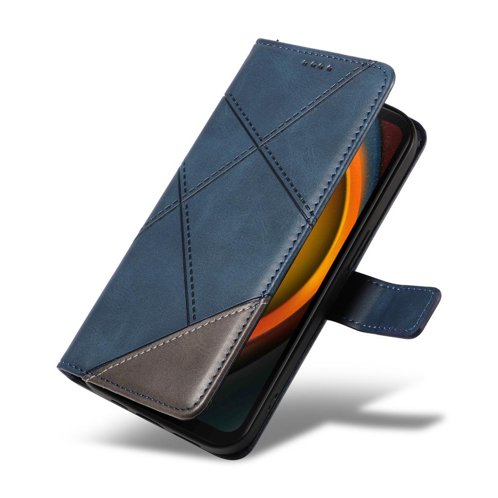 Для Samsung Galaxy Xcover7 Чехол Противоударный Геометрическая Линия Кожаный Чехол для Телефона Держатель для Карт