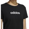 adidas Neo Logo Sport Круглый вырез с коротким рукавом Женские топы Черные GS5177