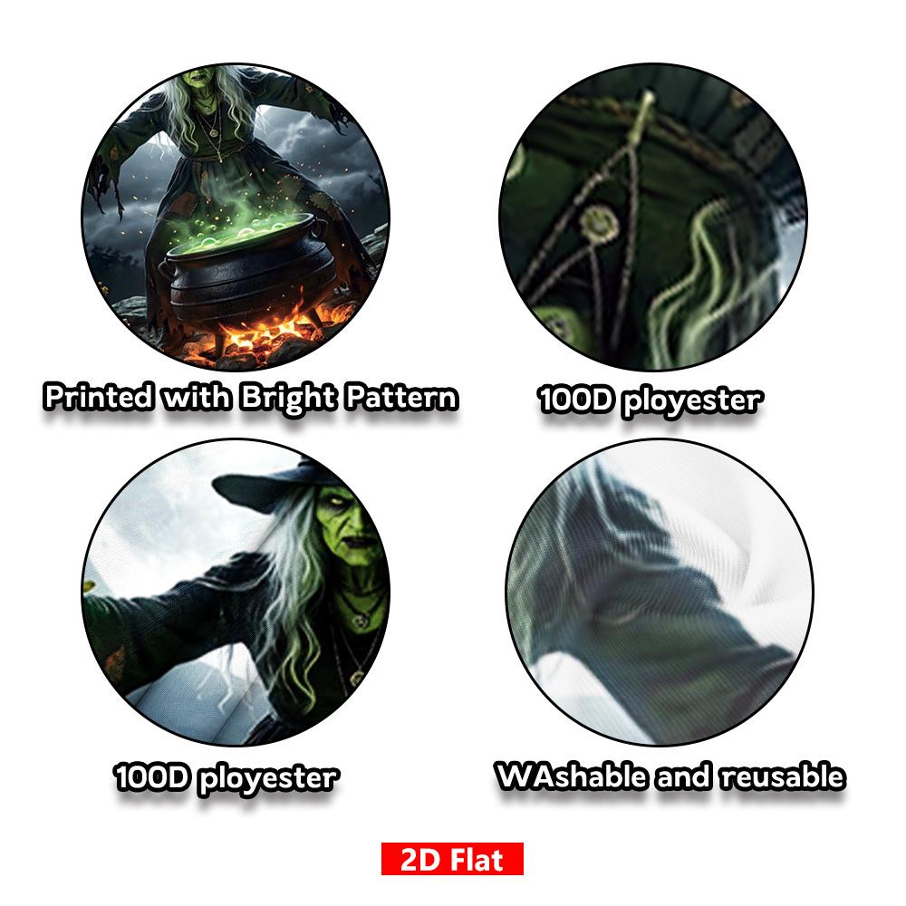 The witch's concoction of magical patterns is perfect for Halloween parties, home decoration, and wall decorations in the garden