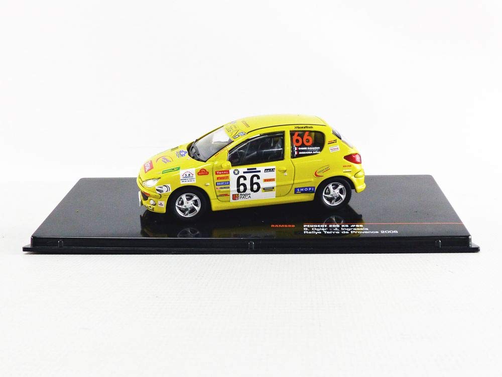 Масштаб IXO Peugeot 206 XS 2006 Rally Terre de Provence Ingrassia 1/43 #66 S. Ожье/Дж.
