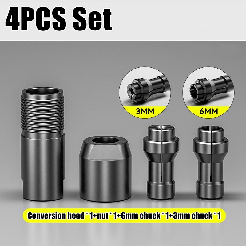 Адаптер для угловой шлифовальной машины 3/6 мм, модифицированный для патрона прямой шлифовальной машины, резьба M10, абразивные инструменты для угловой шлифовальной машины типа 100