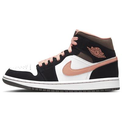 Air 1 Mid SE Peach Mocha Женские кроссовки Черный Белый Абрикос DH0210-100